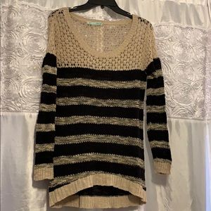 Black and Taupe Sweater